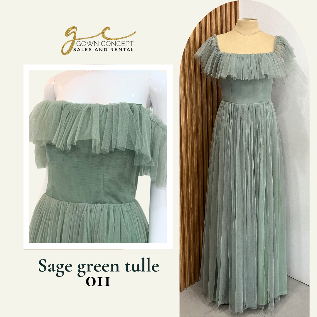 SAGE GREEN TULLE 012